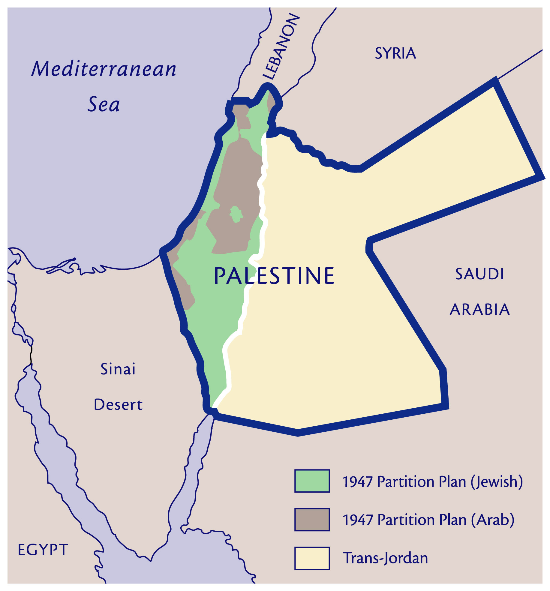 Map Of Palestine And Israel And Egypt