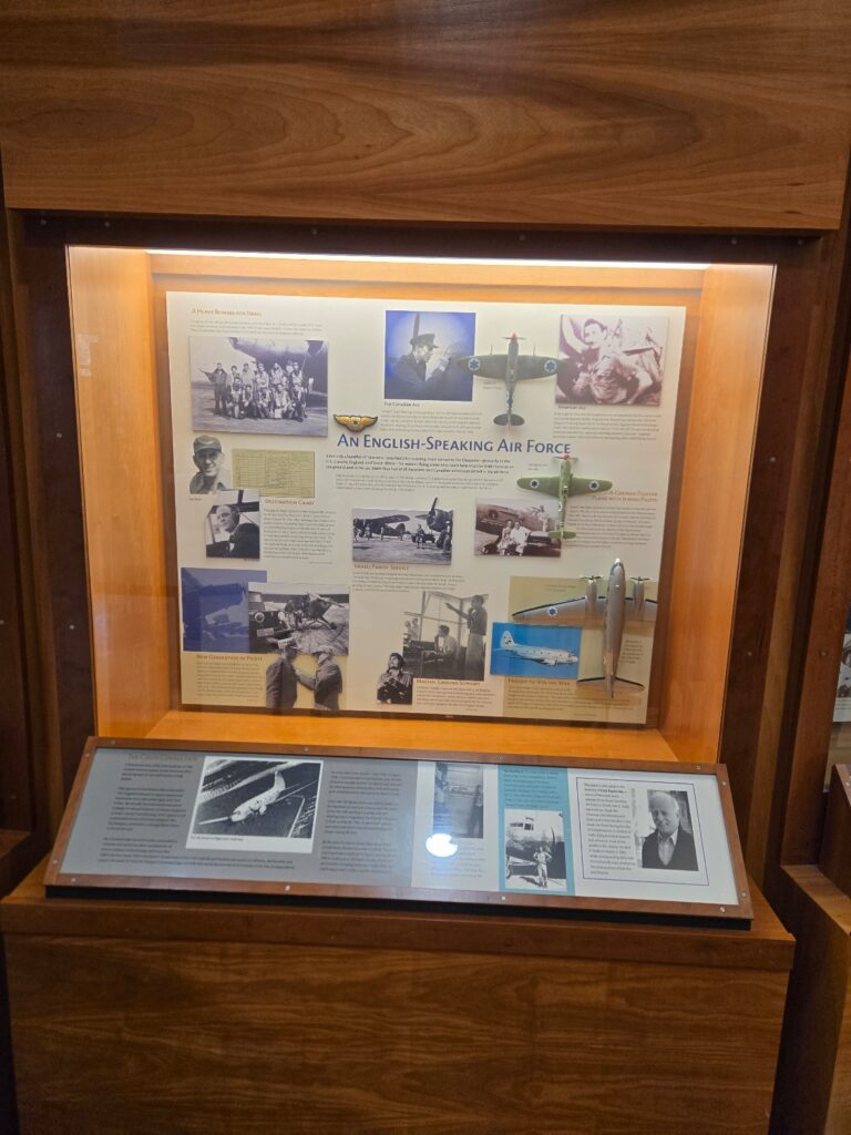 An English-Speaking Air Force display case