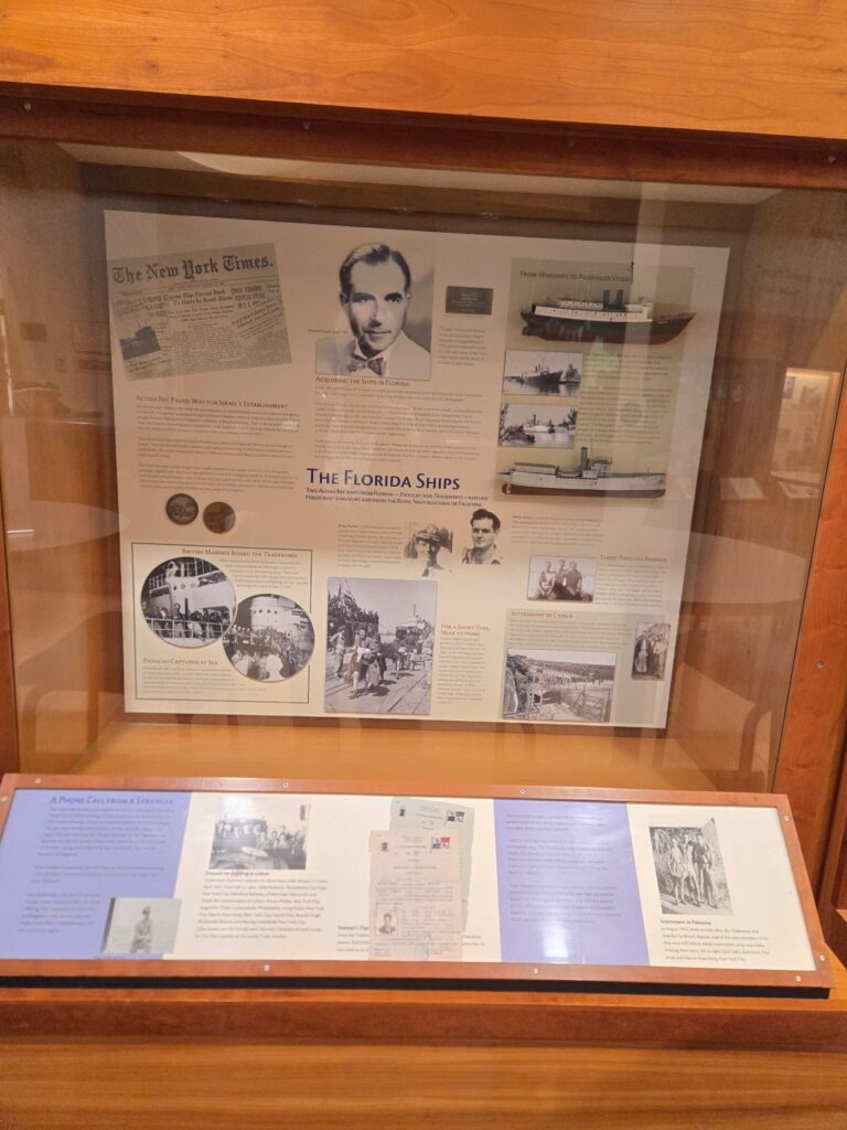 The Florida Ships display case