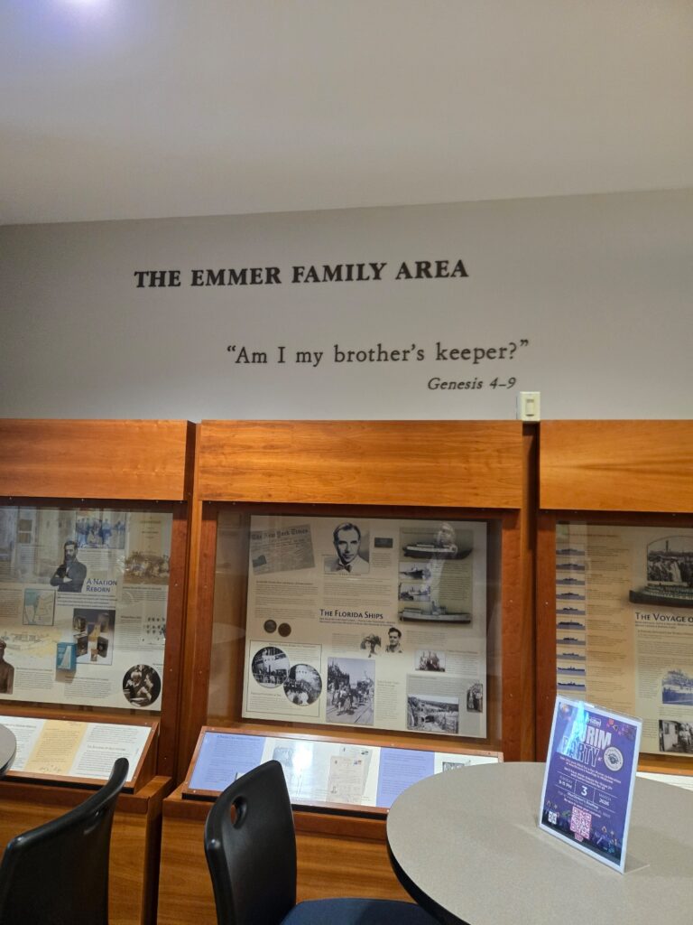 The Emmer Family Area display cases